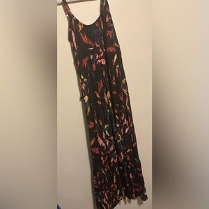 Torrid Multicolor Leaf Print Maxi Dress
